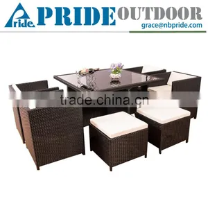 Classic Dining Table Set Wicker Garden Furniture Outdoor Cheap Wholesale Rattan Wicker Furniture thumbnail-1
