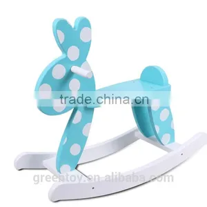 New Product Kid Riding Horse Toy Baby Product Wooden Rocking Horse Quality Products Wooden Horse Toy thumbnail-1