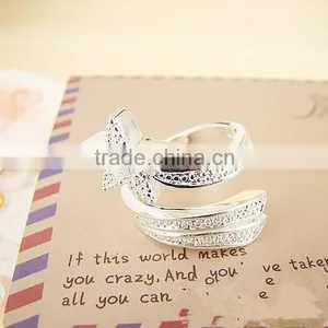 New Arrival Unisex Korea Jewelry Copper Plated With Silver Shape Star Series Ring With High Quality thumbnail-4