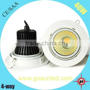 Independently Design Recessed Dimmable 40w 4-way COB LED Ceiling Downlight thumbnail-1