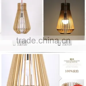 Wood Pendant Lighting for Vintage Home Decor E27 JK-8005B-17 LED Pendant Light thumbnail-5