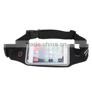 ROCK Original Universal Running Belt Bag Touchable Window Sweatproof Fluorescence Sport Bag for 6inch Mobile Phone thumbnail-2