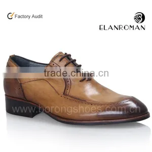 Oxford Men Shoe Popular Italy Style Men Shoe Brogue Dress Leather Shoe With Rubber Sole Quality Choice thumbnail-1