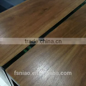 2014 Hot Sale Glass Legs Wood Coffee Table 1411A thumbnail-2