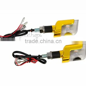 BJ-SL-058 Motorcycle Lighting Parts Gold Aluminum Housing LED Motorcycle Turn Signals thumbnail-3