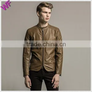 Custom Hight Quality Fashion Mens Leather Jacket thumbnail-4
