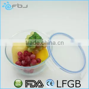 Round Clear Borosilicate Large Glass Container thumbnail-1