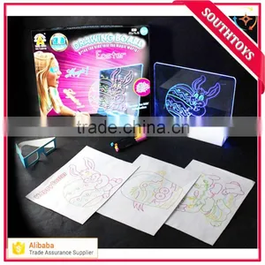 Erasable Eastar Writing Board 3D Flashing Drawing Board With 3D Glasses thumbnail-1