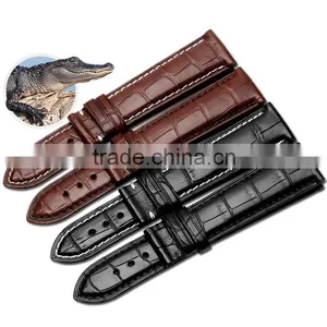Customized Alligator Leather Watch Band 18*16|19*18|20*18|22*20mm Alligator Leather Watch Strap thumbnail-3