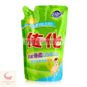 Liquid Stand up Pouch With Diecut for Laundry Detergent and Shampoo thumbnail-3