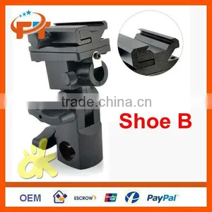 Flash Shoe Umbrella Holder Swivel Light Stand Bracket B Type For Hot-shoe Flash thumbnail-1