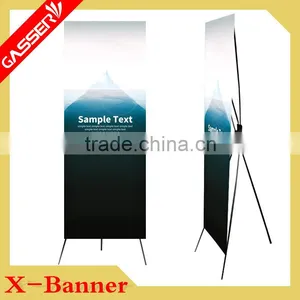 High Quality ABS Plastic Parts and Iron Pipe Plastic x Banner Stand thumbnail-4