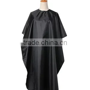 Black Waterproof Hair Cutting Gown Cape Hairdresser Cloth thumbnail-1