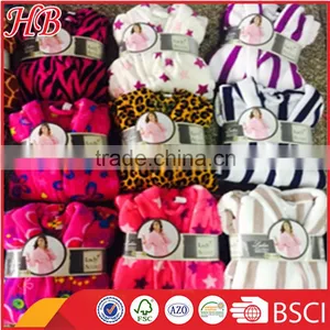 Coral Fleece Stock Bathrobe With Low Price thumbnail-4