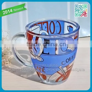 Manufacture Glassware Beautiful Pattern Coffee Mugs thumbnail-2