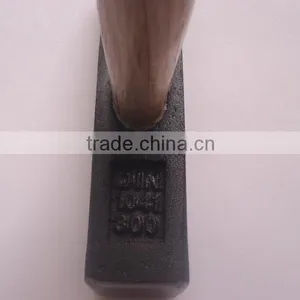 German Type Machinist Hammer With Fully Polished Handle thumbnail-2