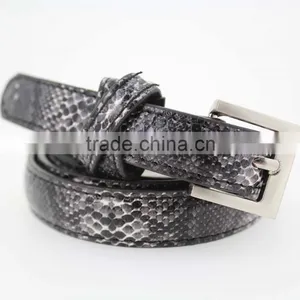 Women's Casual Belt With Fuax PU Leather and Small Silver Buckle thumbnail-2