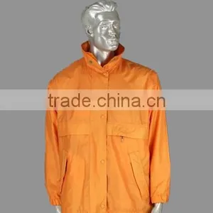 Waterproof Rain Jacket Wholesale Rain Coat With Concealed Hood Made in China thumbnail-1