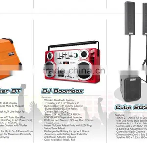 3 Channel All in One Built -in Speaker System 60 Watts Max Big Power Sound Speaker thumbnail-3