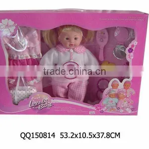 16 Inch Lovely Baby Doll With IC-papa,mama,cry Laugh thumbnail-1