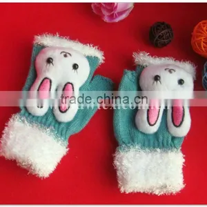 Knitted Cute Animal Mittens Gloves thumbnail-1