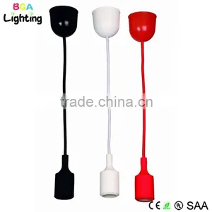 UL E26 Socket Silicone Pendant Lighting Parts With Plastic Canopy thumbnail-2