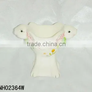 Ceramic Easter Rabbit Egg Candle Holder thumbnail-1