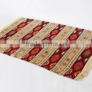 China 100%Chenille Muslim Woven Prayer Mat With Customized Designs thumbnail-1