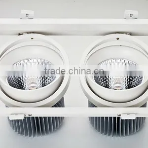 2015 New Design 2 Heads Recessed Frame High Power 2x45w Cob Led Grille Light thumbnail-5