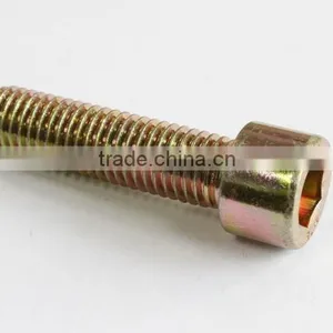 Yellow Zinc Hexagon Socket Cap Screws DIN912 thumbnail-3