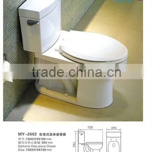 Siphonic Two-piece Toilet With CUPC for USA and Canada Market thumbnail-1