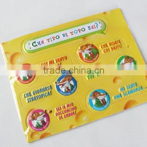 M-P011 Custom Lovely Palstic 3d Pvc Sticker ,home Decoration 3d Embossing Sticker thumbnail-1