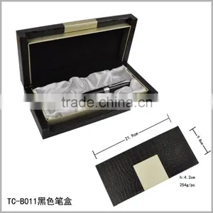 Heavy Black Laser Engraved Logo Pen Set Box thumbnail-1