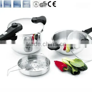 100% Safty Guarantee 304 S/s Prestige Cookware Set With Long Bakelite Handle ASB 4L+7L thumbnail-1
