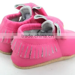 Wholesale Cheap Leather Moccasins Baby Shoes thumbnail-3