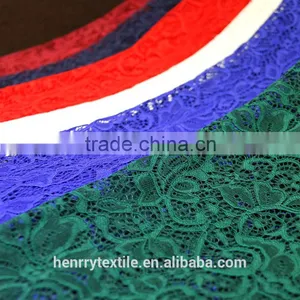 In Vogue!!! Elastic Guipure Lace Fabric From China thumbnail-1