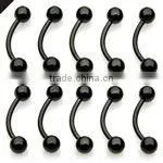 Black Titanium Eyebrow Ring,Body Jewelry thumbnail-1