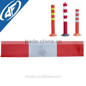 Traffic Micro Prisma Reflective Road Cone Cylinder Sleeves Temporary Road Signs thumbnail-1