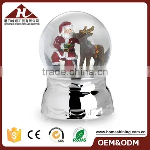 High Quality Xmas Figurines Snowglobe Metal Base thumbnail-1