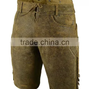 Men's Leather Lederhosen in Goat Suede thumbnail-2