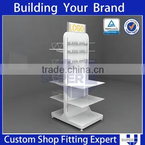 Tailor Made White Painted Simple Style Rotating Wood Toy Shelf thumbnail-5