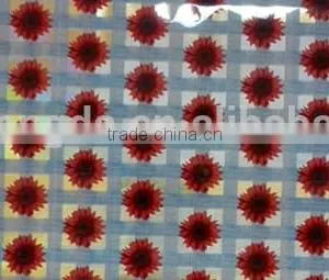 3D Laser Tablecloth Pvc Table Cover in Roll Shining Design With Flowers thumbnail-1