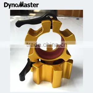 Dynomaster OSO Barbell Clamp /Blue Aluminum Olympic Barbell Collars / Gym Equipment Barbell Collars thumbnail-1
