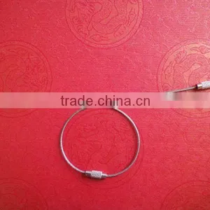 2011 Hot Selling Stainless Steel Wire Rope Keychain thumbnail-1