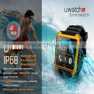 Waterproof Watch U TERRA Smartwatch WristWatch Pedometer Calls Compass IPS Screen Ip68 For Android IPhone Samsung S5 Note 4 U8 thumbnail-6