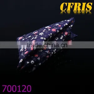 Wholesale Fancy Flower 100% Silk Pocket Square thumbnail-1