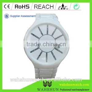 High Quality 2016 Hot Sale Luxury Simple Ceramic Watch Sapphire Watches for Men and Ladies thumbnail-3