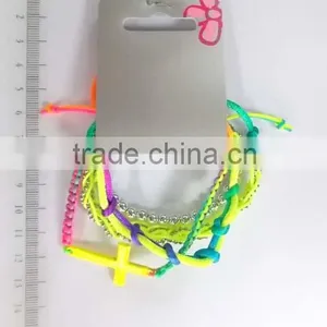 Lovely Girl Jewelry Stretched Beaded Chain & Link Bracelets thumbnail-3