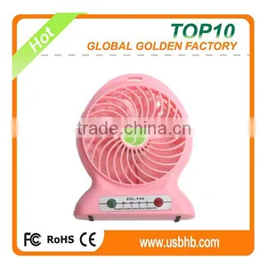 Factory Direct Sales 2016 Lastest Design Desk USB Wind up Fan With Battery thumbnail-1