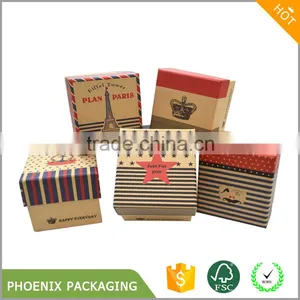 Kraft Paper Box Wedding Favor Gift Box Candy Jewelry Packing Packaging thumbnail-1